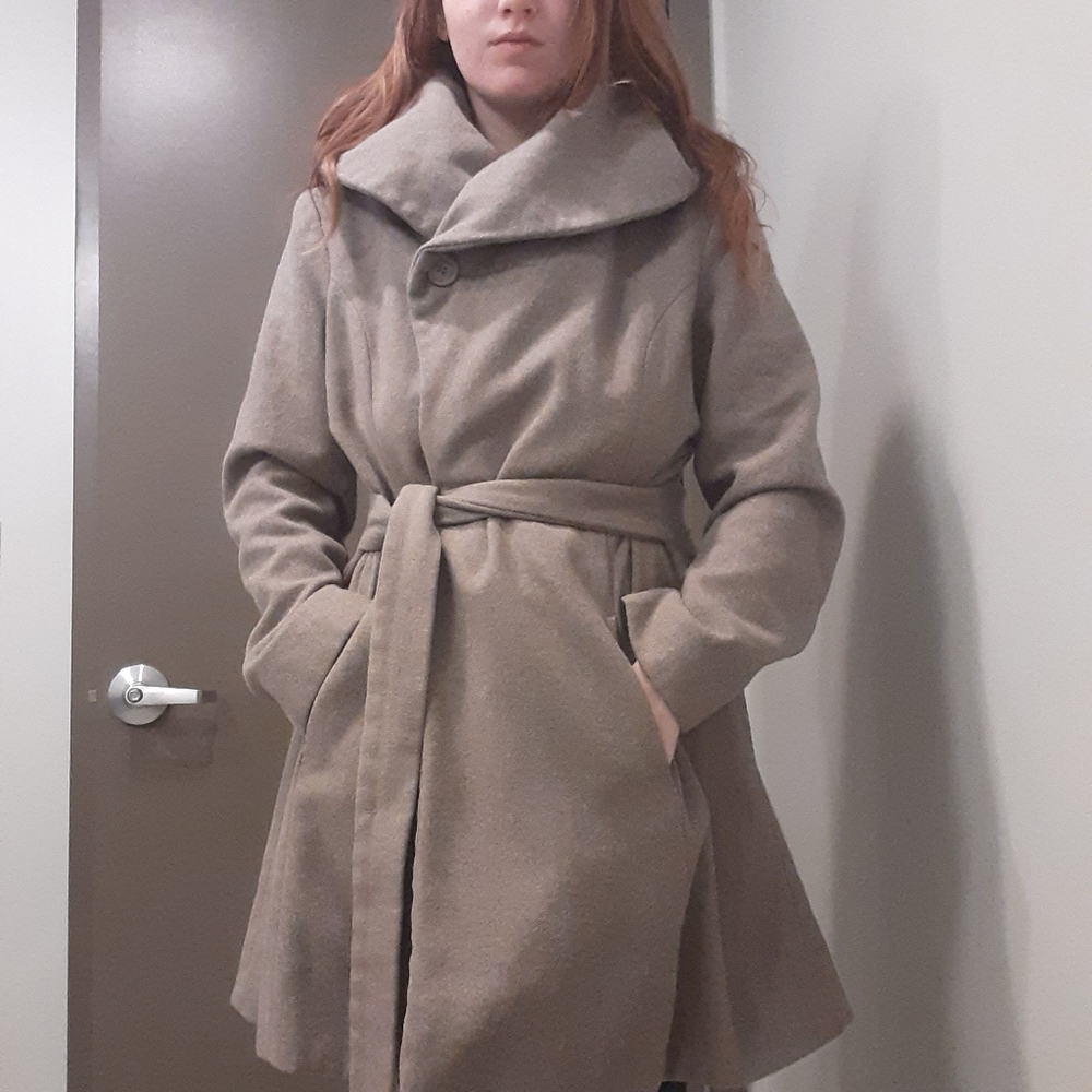 Plus Size Vintage Style 50's Wool Coat
